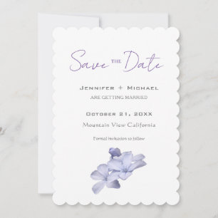 Trouw Huwelijk Minimalistische Calligrafie Bloemst Save The Date