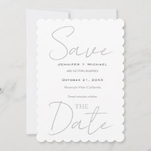 Trouw Huwelijk Minimalistische Calligrafie Save The Date