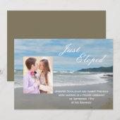 Trouw Huwelijk Wegloop Aankondiging Uitnodiging (Voorkant / Achterkant)