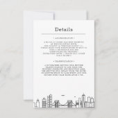 Trouw in Brooklyn | Uitnodiging voor gastdetails (Voorkant)