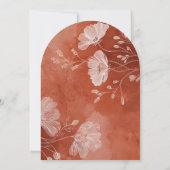 Trouw in Love Gebogen Bruiloft Uitnodiging (Achterkant)