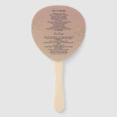 Trouw in marineblauw handwaaier (Achterkant)