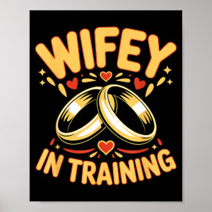 Trouw in opleiding verloofde vrouw echtgenoot verl poster
