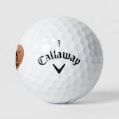 Trouw Initiële Monogram Datum Koper Hart Golfballen (Logo)