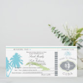 Trouw-instapkaart naar Cuba Kaart (Staand voorkant)