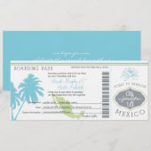 Trouw-instapkaart naar Mexico Kaart (Voorkant / Achterkant)