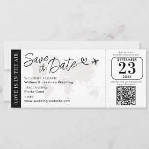 Trouw Instapkaart Save The Date Met QR Code Kaart