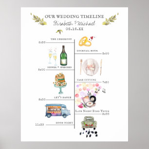 Trouw Itinerarium Schema Welkomstbord Poster