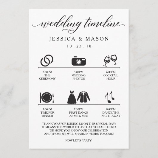 Trouw Itinerary en Trouw Welkom Programma (Voorkant)