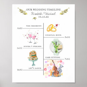 Trouw Itinerary Schema Welkomstbord Poster