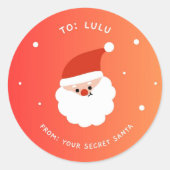 Trouw Kerstmis Sinterklaas Classic Ronde Sticker (Voorkant)