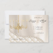 Trouw Kroonluchter RSVP Kaart Verlichting Ivoren P (Achterkant)