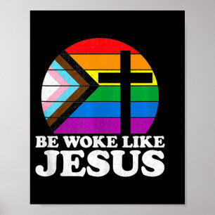 Trouw liberal democratisch word wakker als Jezus c Poster