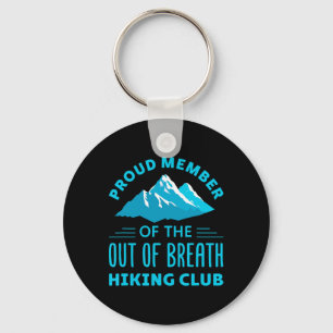 Trouw lid van de buiten adem wandelclub sleutelhanger