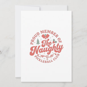 Trouw lid van de ondeugende Pickleball Club Kaart
