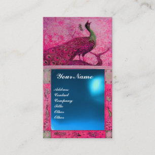 TROUW LIEFDE PAUW MONOGRAM roze blauw saffier Visitekaartje
