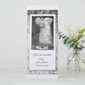 TROUW LIEFDE PAUW MONOGRAM, zwart wit Kaart (Staand voorkant)