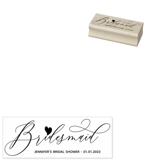 Trouw Love Hart Script Bruiloft Rubberstempel (Gestempeld)