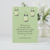 Trouw Mason Pot RSVP Kaartje (Staand voorkant)