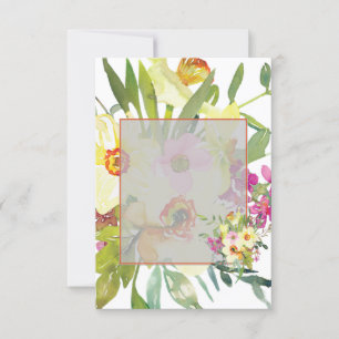 Trouw met blanco budget narcissen kaart