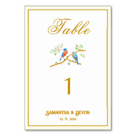 Trouw met Blauwe Vogels Kaart