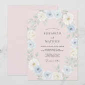 Trouw met Blush Ethereal Lente Kaart (Voorkant / Achterkant)