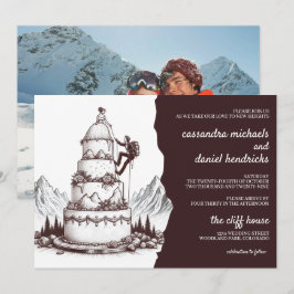 Trouw met Cake Climbers Kaart
