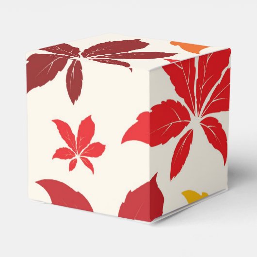 Trouw met helder herfstblad bedankdoosjes (Achterkant)