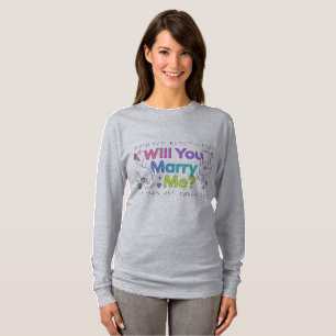 Trouw met me?" Aanzoek T-shirt