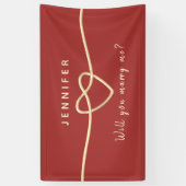 Trouw met me Banner (Verticaal)