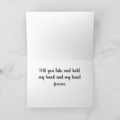 ***TROUW MET ME*** HOUD MIJN HAND/HART VOOR ALTIJD KAART (Binnen)