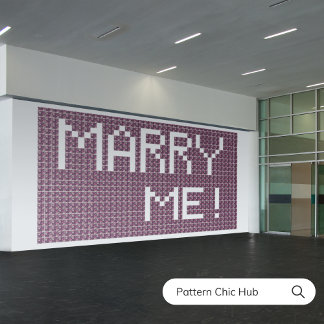 Trouw met mij moderne suiker schedel roze decorati tegeltje