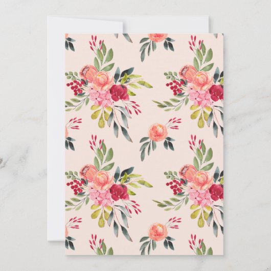 Trouw met Oude Waterverf Botanicals Save The Date (Achterkant)