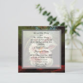 Trouw met vintage bloemen, Van Gogh Kaart (Staand voorkant)