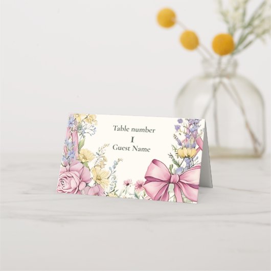 Trouw met vintage bloemenframe (Voorkant)