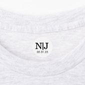 Trouw Monogram Envelopstickers Labels (Aangebracht)