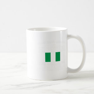 Trouw Nigeriaanse vlag Nigeria Erfgoed Wortels Man Koffiemok