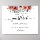 Trouw of anders, blije bloemen, handtekeningenboek poster (Voorkant)