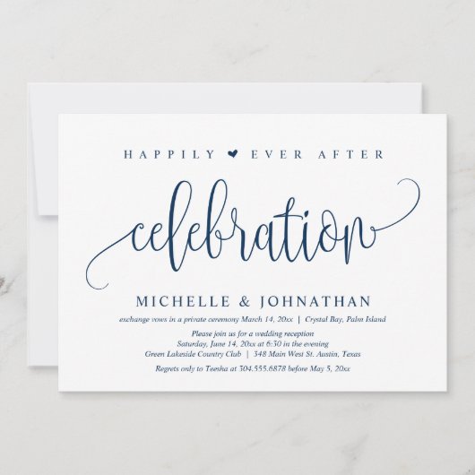 Trouw ontsnapping, Happily Ever After viering Kaart (Voorkant)