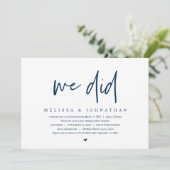 Trouw ontsnapping, Modern Minimalistisch, we hebbe Kaart (Staand voorkant)