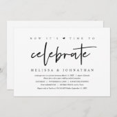 Trouw ontsnapping, tijd om te vieren kaart (Voorkant / Achterkant)