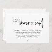 Trouw Ontwijk, Net Getrouwd Uitnodiging (Voorkant / Achterkant)