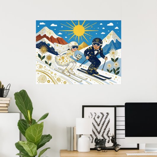 Trouw op de helling poster (Thuiskantoor)