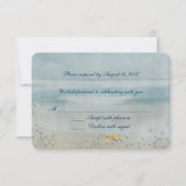 Trouw op het thema zee met sterappel RSVP (Voorkant)