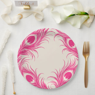 Trouw Pauwbotanica | Roze Couture Papieren Bordje