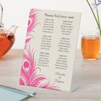Trouw Pauwbotanica | Roze Couture Reclamebord Met Voetstuk