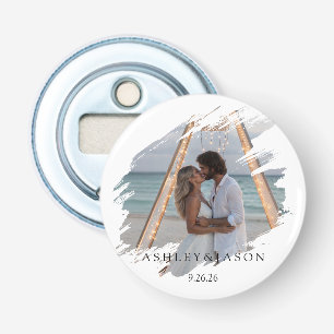 Trouw personaliseren button flesopener