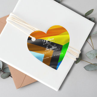 Trouw Pride-vlag typografie voor homo's Bedankjes Labels