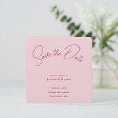 Trouw Professioneel Minimalistisch Eenvoudig Moder Save The Date (Staand voorkant)