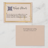 Trouw QR CODE RSVP CADOS DETAILS Website Informatiekaartje (Voorkant / Achterkant)